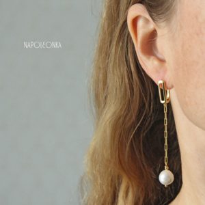 фото купить серьги жемчуг касуми позолота на цепочках купить Москва