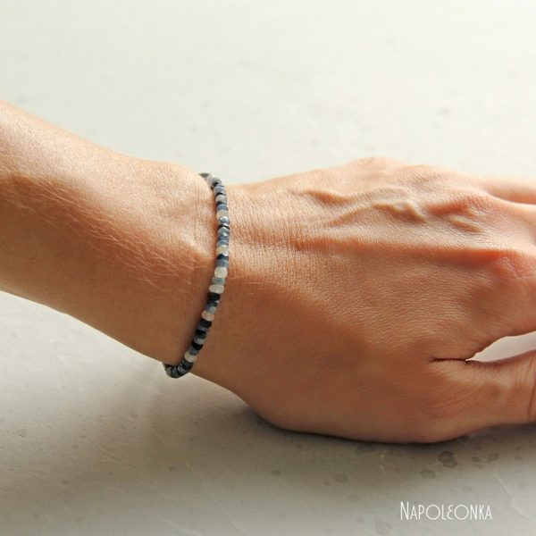 фото браслет сапфир натуральный серебро купить Москва сапфировый браслет