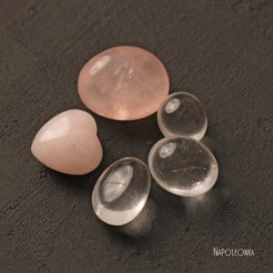 розовый кварц, горный хрусталь для алтаря и медитаций набор камней купить фото москва